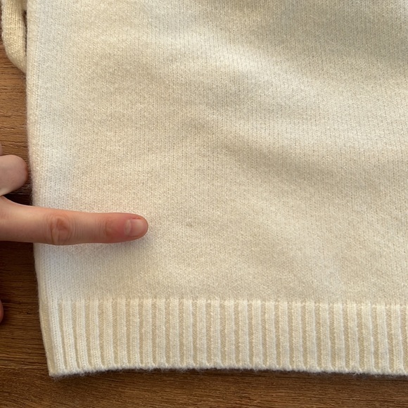 LINE & DOT • Megan Wrap Sweater Top in Cream - Picture 14 of 16